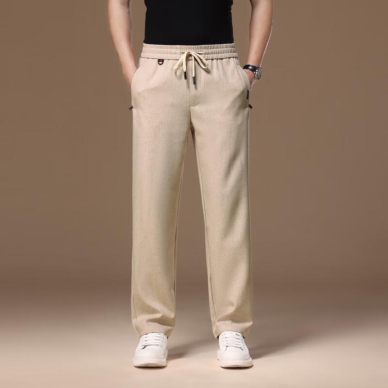 

Yiliteng Men s Lightweight Elastic Waist Casual Pants XL
