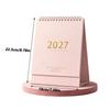 Morandi Color Standing Table Calendar Decorative Display Academic Planner  Office Supply