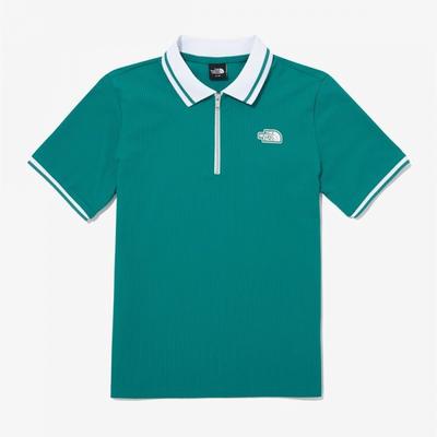 [north Face Official] Nt7pq37c Women S Ice Field Short Sleeve Zip Up Polo
