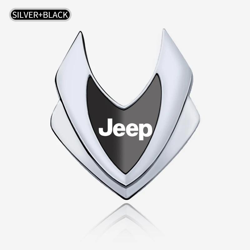3D Metal Car Emblem Sticker for Jeep Renegade Wrangler JK JL Grand Cherokee 3D Logo Badge Decal Auto Trunk Fender Accessories AJZ1