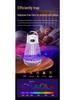 Portable Rechargeable 2-in-1 Mosquito Killer Lamp: Outdoor Electric Shock & Camping Light