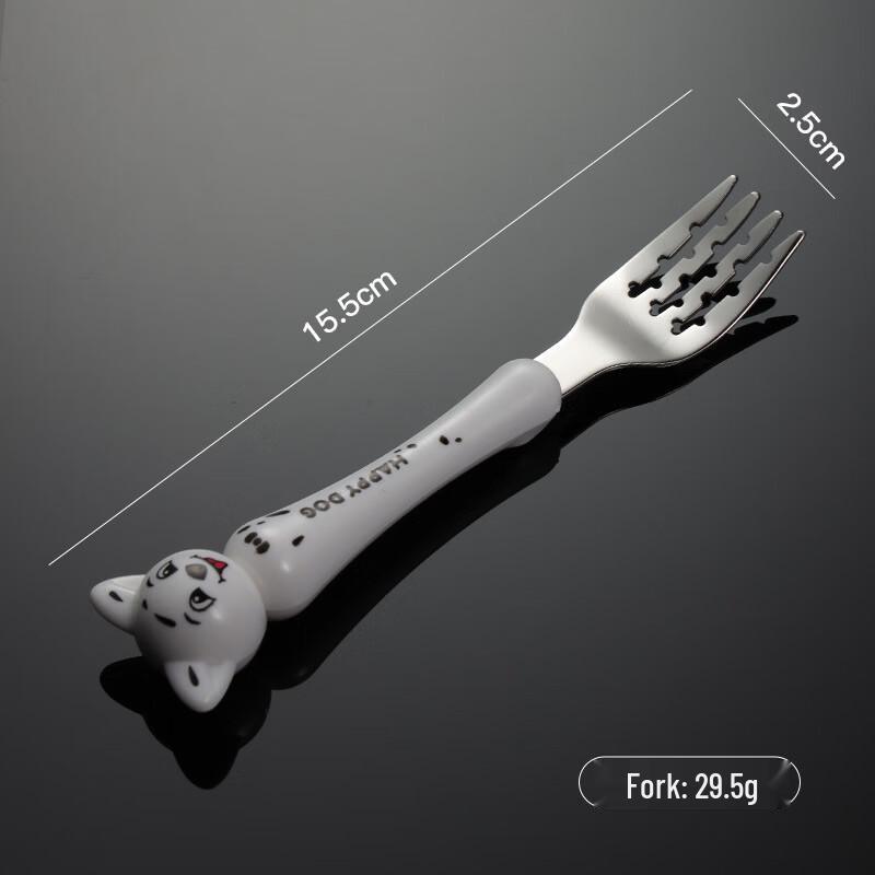 Qianxing 304 Stainless Steel Kids Cartoon Fork and Spoon Set