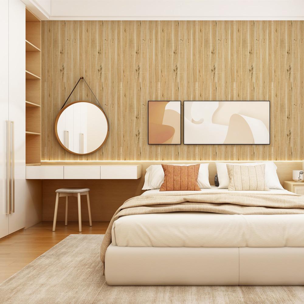 Wood Grain Wallpaper Peel and Stick Wallpaper Self Adhesive Contact Paper Removable Waterproof Wallpaper For Bedroom