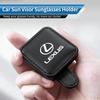 THQP1 Car Visor Glasses Clip Leather Sunglasses Holder Card Clip Accessories For Lexus UX250h RX450h CT200h RX400h NX300h RX350 RX300