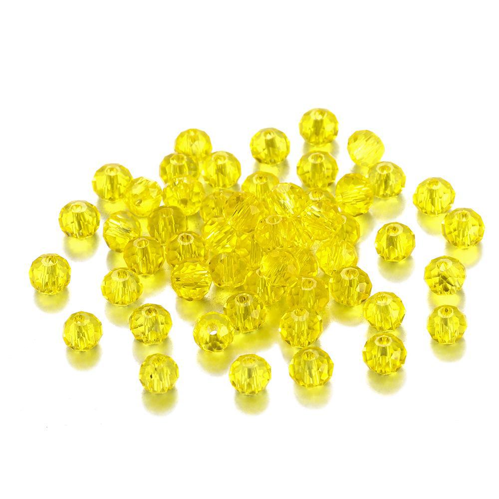 DIY Jewelry Craft Kit: Transparent 3-8mm Glass Beads, Rice, Diamond, Crystal Cuts, Lantern Shapes, Spacer Beads - Perfect For Accessory Making