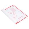 Baking Mat Silicone Non Slip Heat Resistant Dough Mat with Scale for Home Kitchen 29x26cmRed
