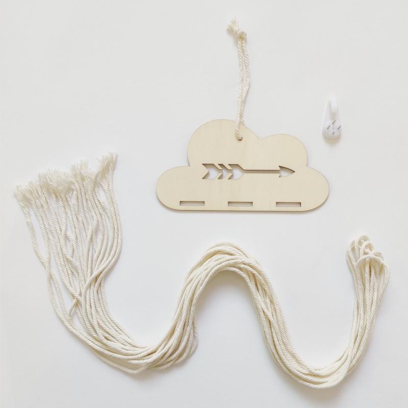 INS Nordic Holz Wolke Baby Haar Clips Halter Prinzessin Mädchen Haarnadel Haarband Lagerung Anhänger Schmuck Organizer Wand Ornamente