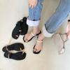 fashion Clip Toe Women Slippers Fashion Flip Flops Flat Heeld Casual Sandals Slides Black White Slip On Summer Outside Beach Shoes 35-39