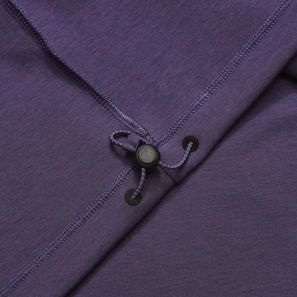 FILA Fitness Series Fashion Comfortable Casual Sports Color Block Loose Hoodie Women hoodies Purple A11W541212FPU