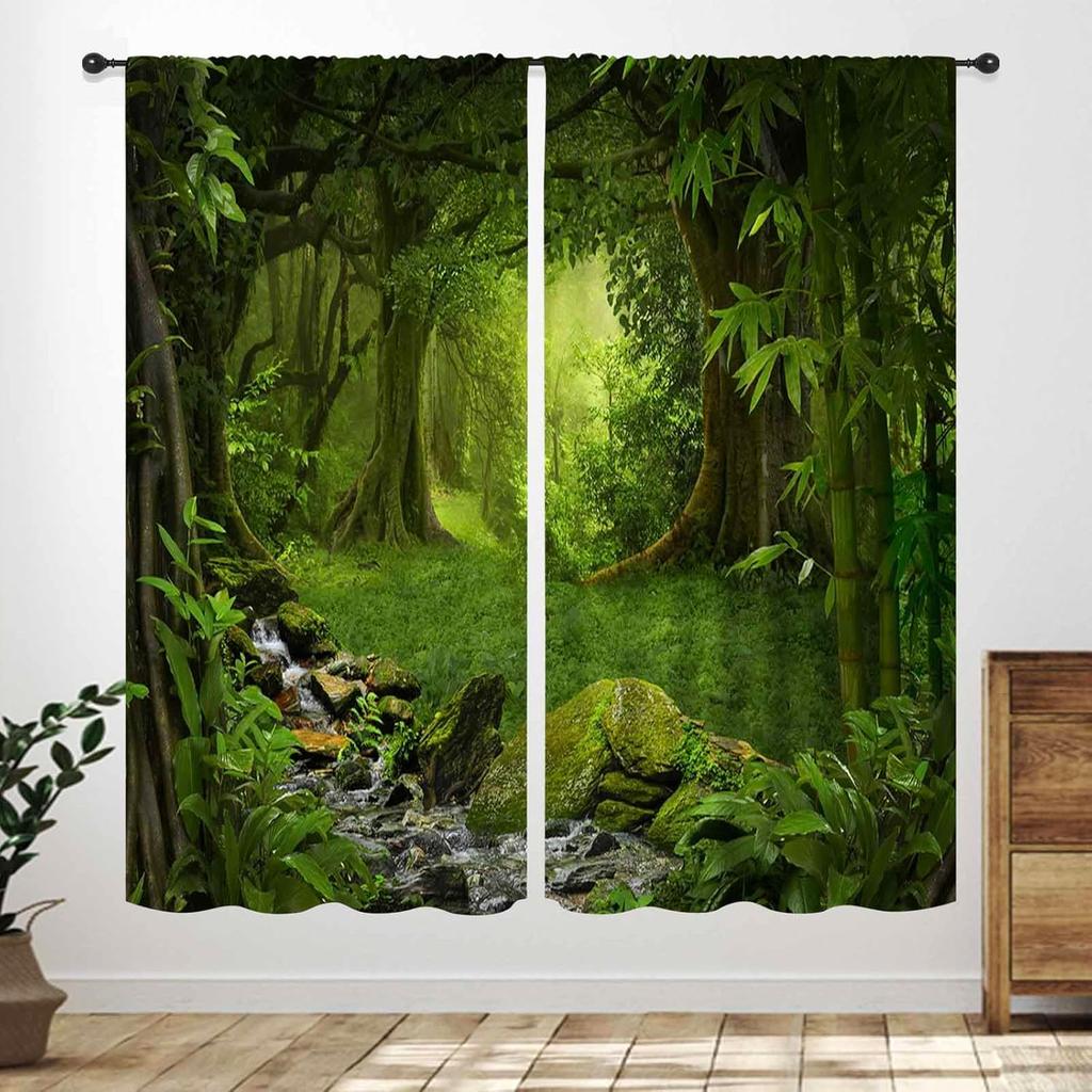 Butterfly Curtains Girls Room Rainbow Pink Purple Galaxy Star Princess Kids Drapes Treatments Living Rooms Curtain Polyester Perfect For