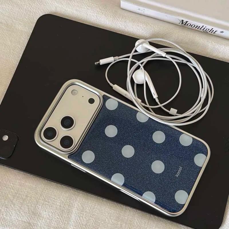 Blue Point Protection Phone Case Pendant For Iphone 17 17Pro 17ProMax 16Pro 13 14 15 16 Pro Max 15Pro 14ProMax Cover Fundas