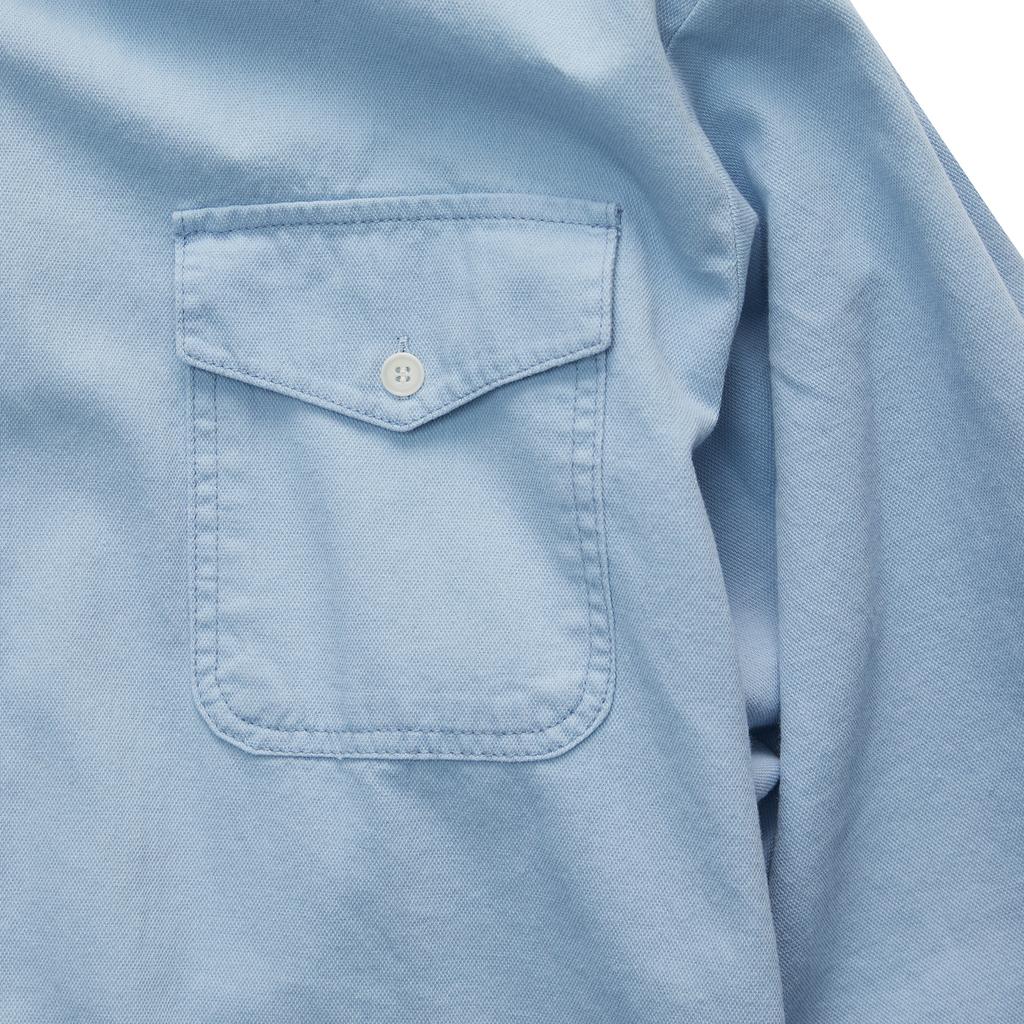 CITY STREET Washed Work Shirts - Sky Blue
