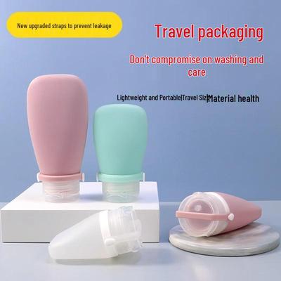 Silicone Travel Size Refillable Squeeze Bottles for Shampoo, Shower Gel, and Lotions