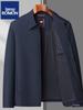 Romon Men's Turn-Down Collar Jacket: Versatile Casual Business Coat for Spring & Autumn