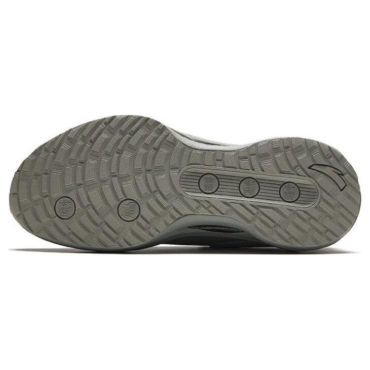 New Anta Champion Series Durable Breathable Low Top Running Shoes Men's Gray Red 112345508A-2