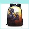 Mandalorian Grogu Batoh pro děti s dvojitým popruhem z odolného nylonového materiálu