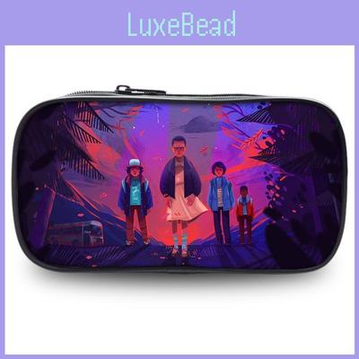Spacious Oxford Material Stranger Things Pencil Case For Students Universal Gender Design
