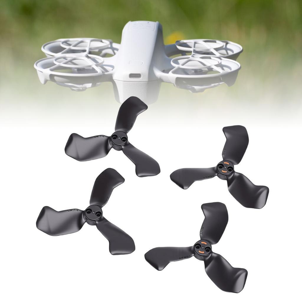 4PCS 3 Vanes Propell s Fit for NEO 2 Drone PC Low Noise Drone Replacement Paddles Lightweight Extended Time