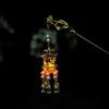 Antique West Lake Pavilion Lantern Tassel Hairpin with Luminous Palace Design for Hanfu Updo.