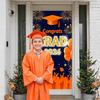 Grad Festive Display Orange Themed Senior Grad Banner 2026 Grad Banner Graduation Party Banner For Graduation Photo Shoot Indoor