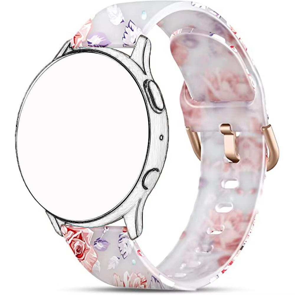 

Ремешок 20 мм для Garmin Venu SQ 2 Plus Vivoactive 3 5 Смарт-часы Ремешок для часов для Forerunner 245 645 MUSIC Силиконовый ремешок Замена 20mm Universal розовый