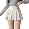 Chic High-Waist Pleated A-Line Mini Skirt for Women - Spring/Autumn Miu Style