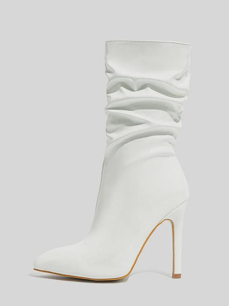 European and American Style Patent Leather Stiletto Over-the-Knee High Boots (10cm Heel)