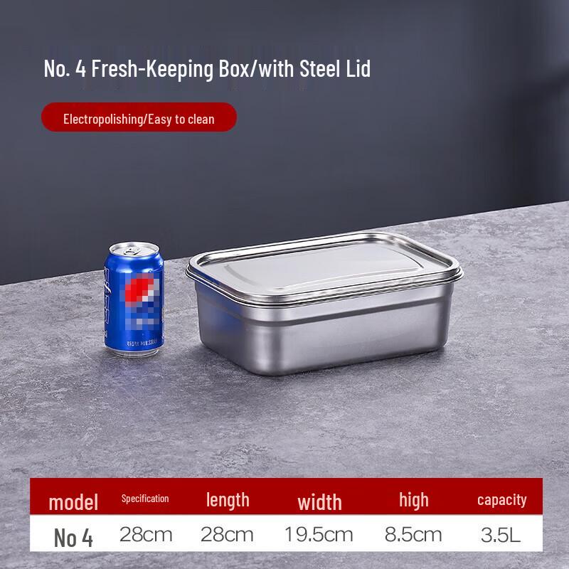 304 Stainless Steel Food Storage Container