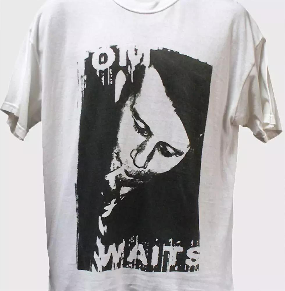 Tom Waits SINGER SMOKING T Shirt White all Size S-4XL S