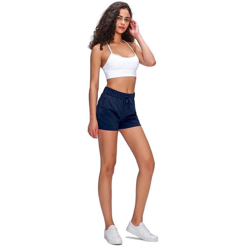 Spring and Summer Sports Shorts Women's Loose Breathable Lace Up Yoga Running Fitness Casual Shorts