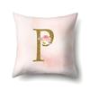 Polyester Pillowcase Home Fantasy Watercolor Print Pillowcase 26 English Letter Cushion Cover