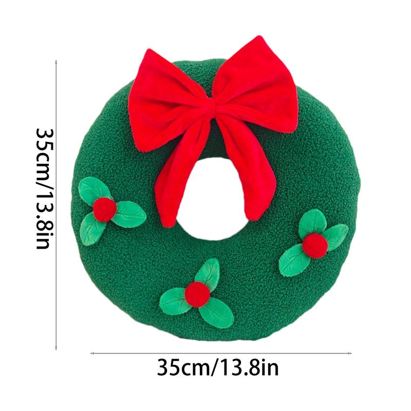 Winter Throw Pillows Christmas Throw Pillow Snowflake Shaped Pillow Wreath Christmas Pillow Cute Christmas Decor For Sofa Chair