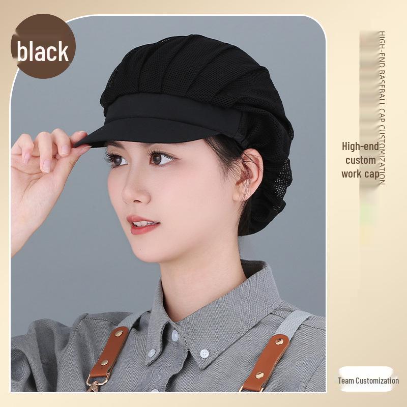 Women's Breathable Dustproof Kitchen Chef Hat - Sanitary Head Cover for Catering and Workshops