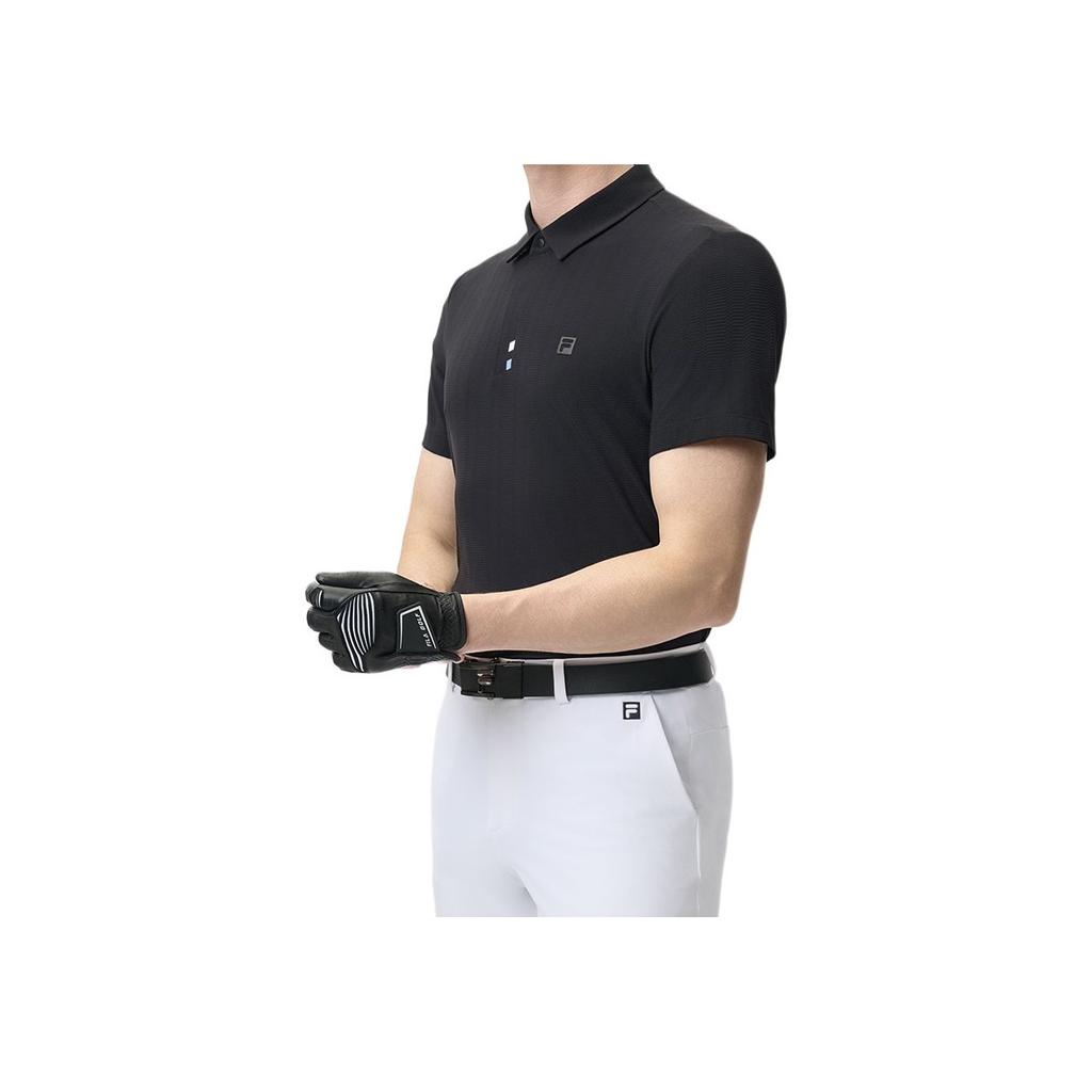 New FILA Golf Collection Polo Shirt Men's Pitch Black A11M525107F-BK