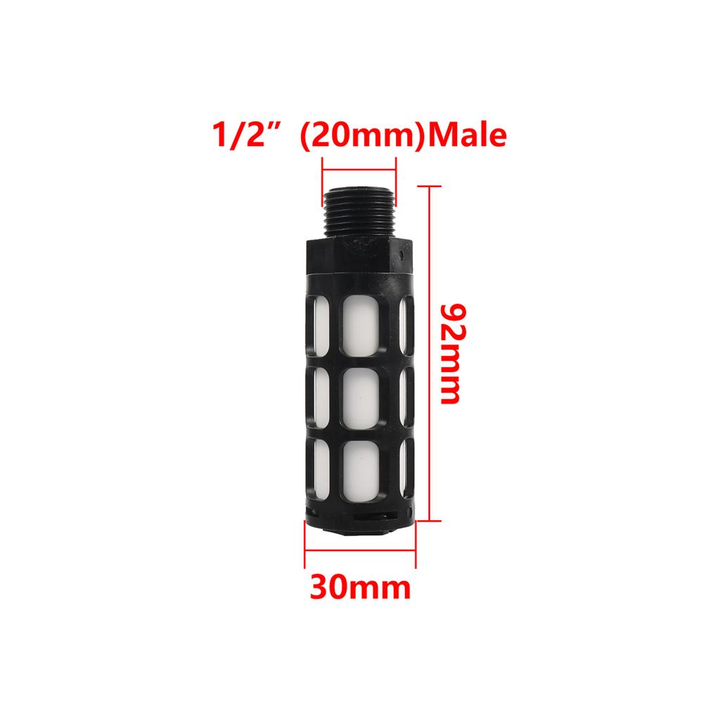 1/2" Male Thread Water Filter PP Cotton Mini Filter Garden Water Sprayer Misting System with 1/4" To 1/2"Female Thread Connector
