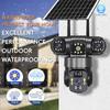 Panoramic 360-degree Three-screen Wireless Smart wifi/4G Solar Camera