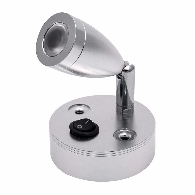2pcs LED Spot Wall Light LED Reading Light ON OFF switch For Car Camper Van Caravan Boat White Light
