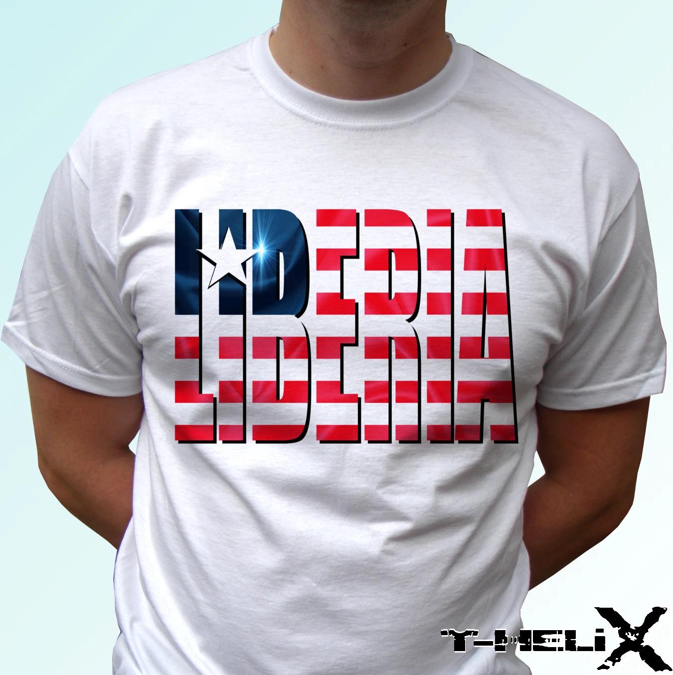 

Liberia flag - white kids boys T-Shirt top Africa design - s s kids baby sizes 140