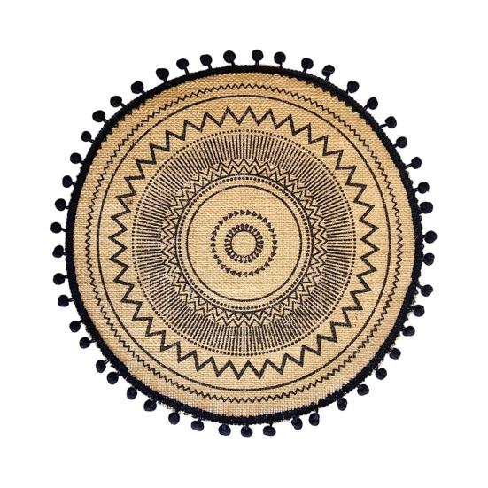 Ronde Jute Placemats voor Tafel, Geweven Jute Onderzetters, Rustieke Natuurlijke Vezel Matten voor Borden Kopjes, Boerderij Keuken Eetkamer Decor