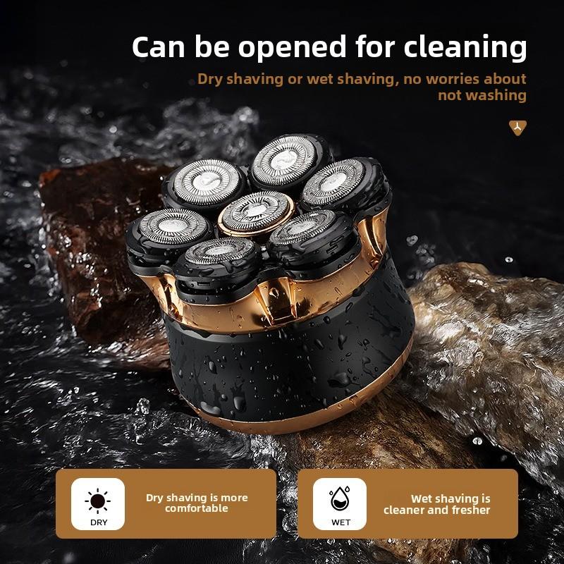 Mini Electric Shaving Kit - Portable Men's Beard Trimmer - Rechargeable Water-washable Beard Knife