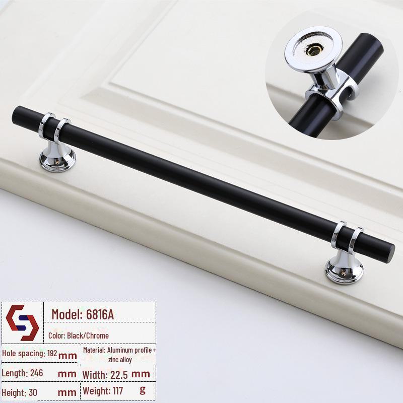 

Ручка для шкафа и ящика Nordic Black для гардероба и ванной комнаты