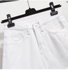 Summer 2026 Women's High-Waisted Denim Shorts - Loose, Slimming, Trendy Korean Style with Wide-Leg Rolled Hem.