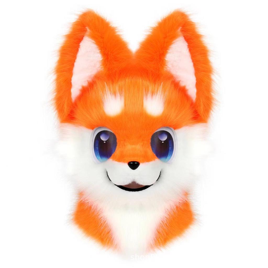 Costume da Cosplay Fursuit Testa di Cane Peluche per Comic Convention ed Eventi Furry