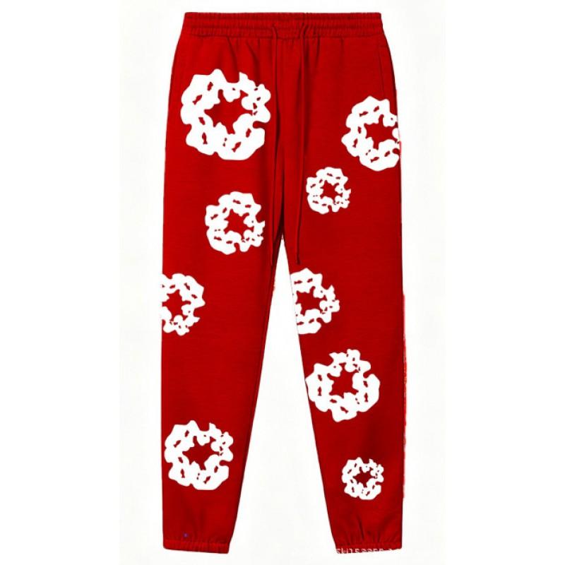 Set Felpa Streetwear Donna Stampa Kapok Vestibilità Larga Manica Lunga Outfit Casual
