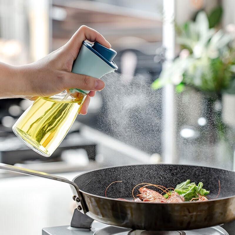 Glass Press-Type Oil Sprayer Bottle