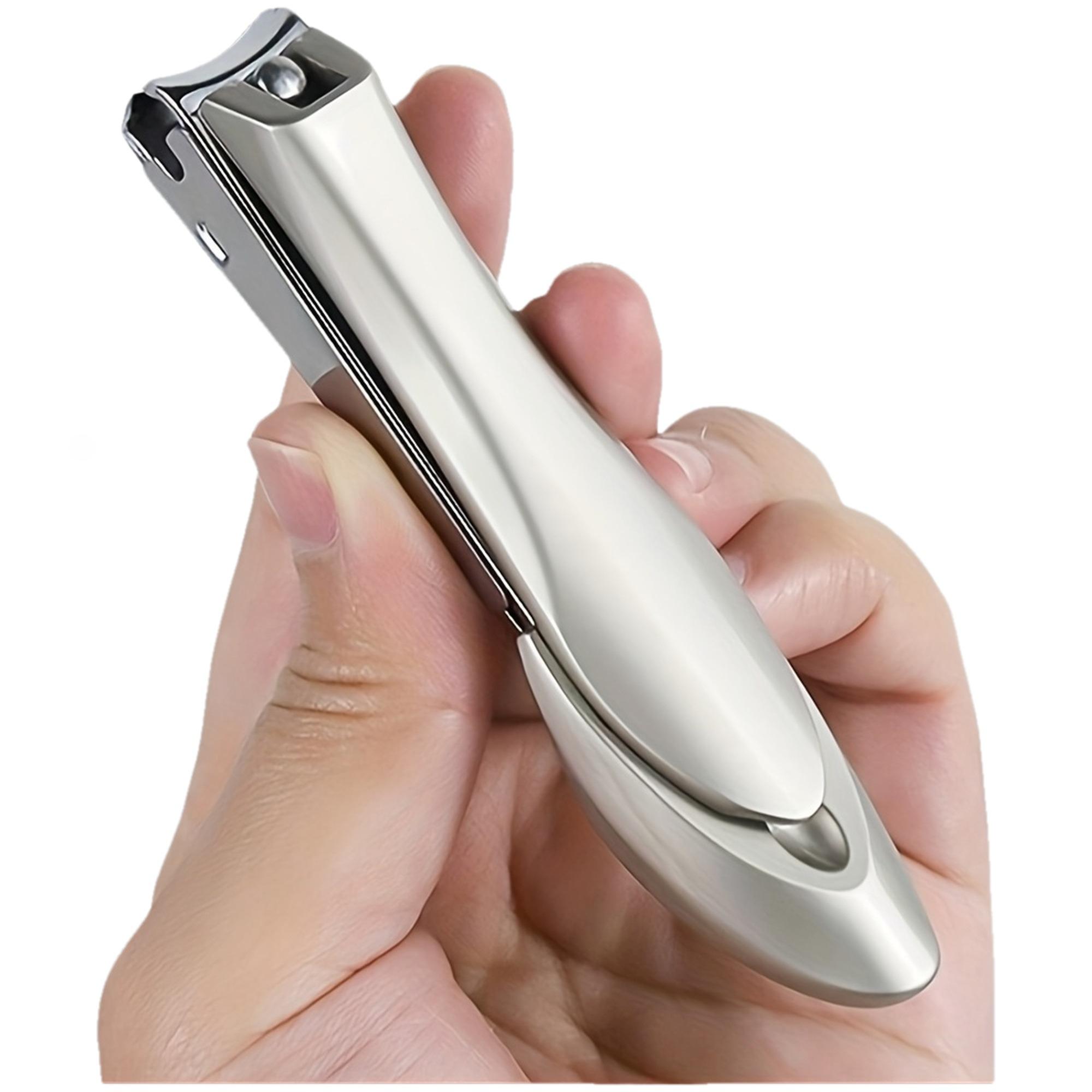 

2026 Steel Nail Clipper with Biomimetic Design - Splash-Proof, Hypoallergenic Fingernail Trimmer for Precise Manicure & Pedicure