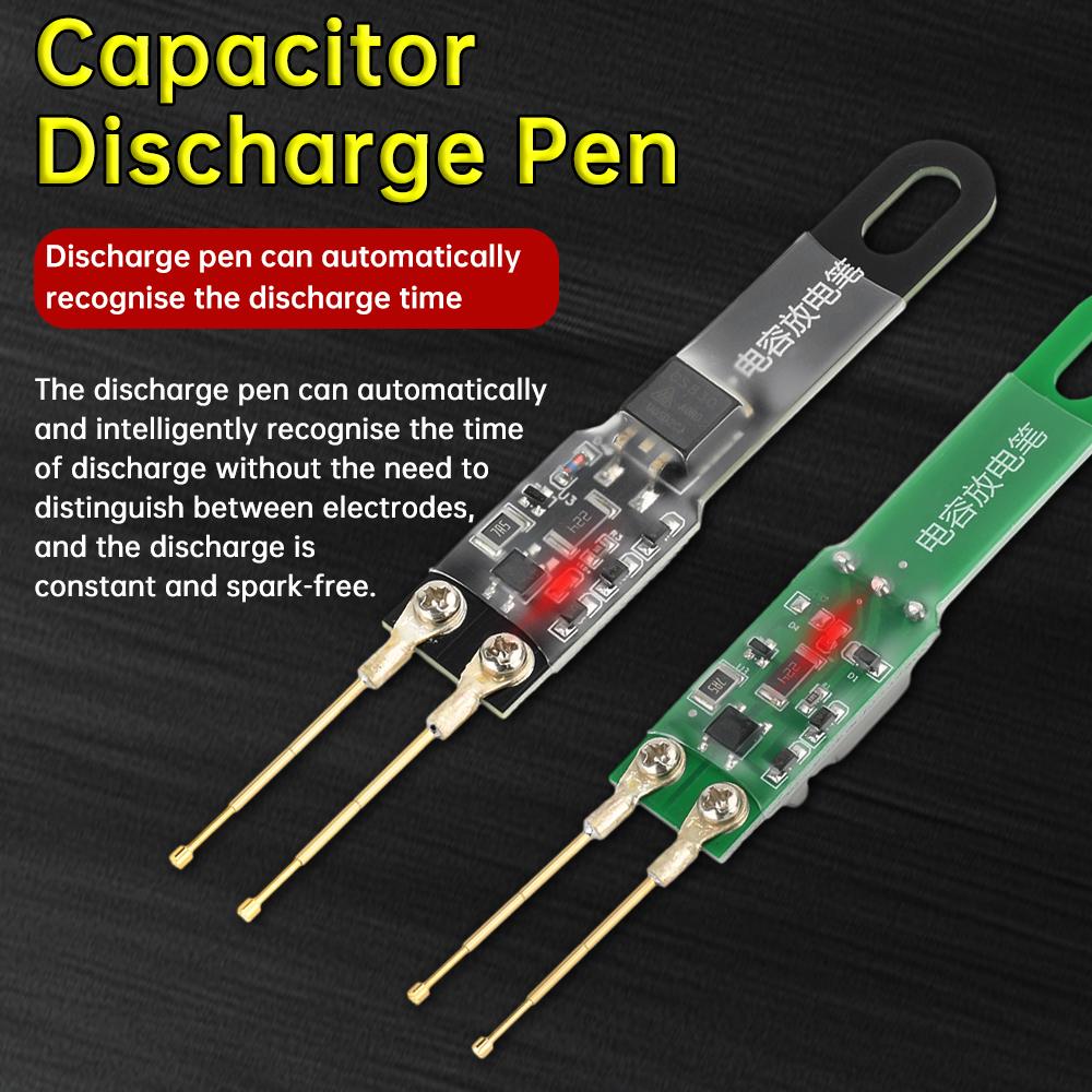 1000UF Capacitor Discharge Pen Switch Power Supply Repair Discharge Protection Tool With LED AC8-450V/DC 10-650V
