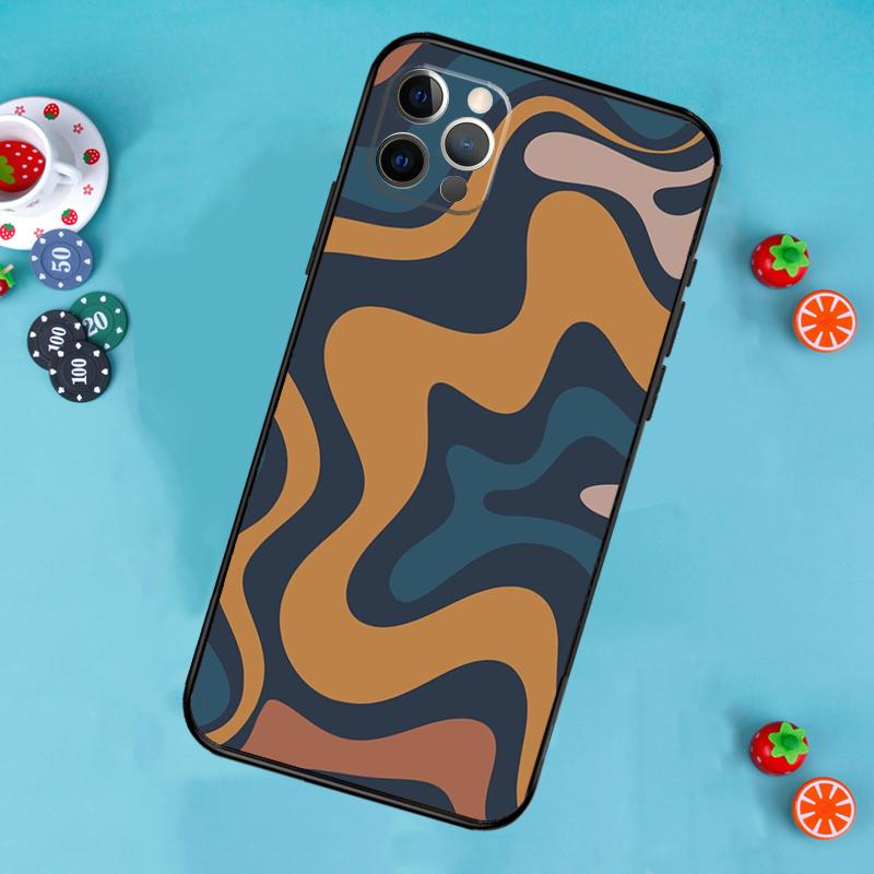 Liquid Abstract Pattern Sage Green Phone Case For iPhone 17 Air 16 15 14 13 12 11 Pro Max 12 13 mini 15 16 Plus 16e Cover Funda