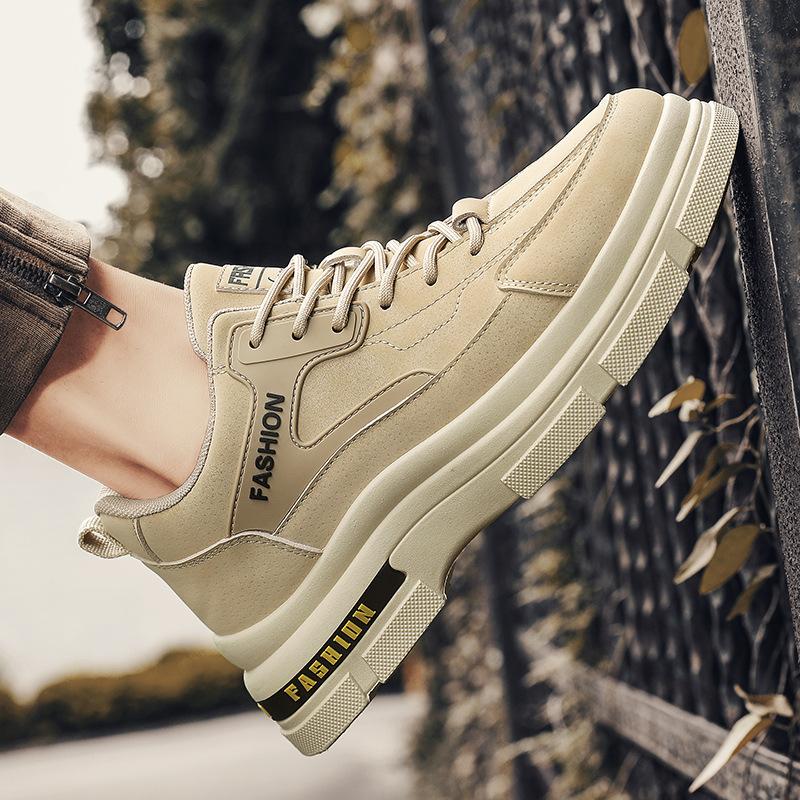 Low-top Outdoor Platform Tooling Shoes, Lace-up Retro Men's Martin Shoes, Four-season Casual Fashion Men's Shoes