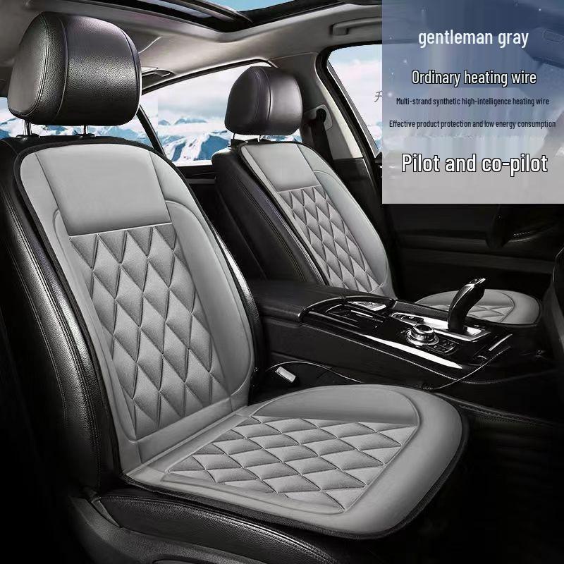 Universal Car Heated Seat Cushion, 12V, Winter Insulated, Single/Double Seat
